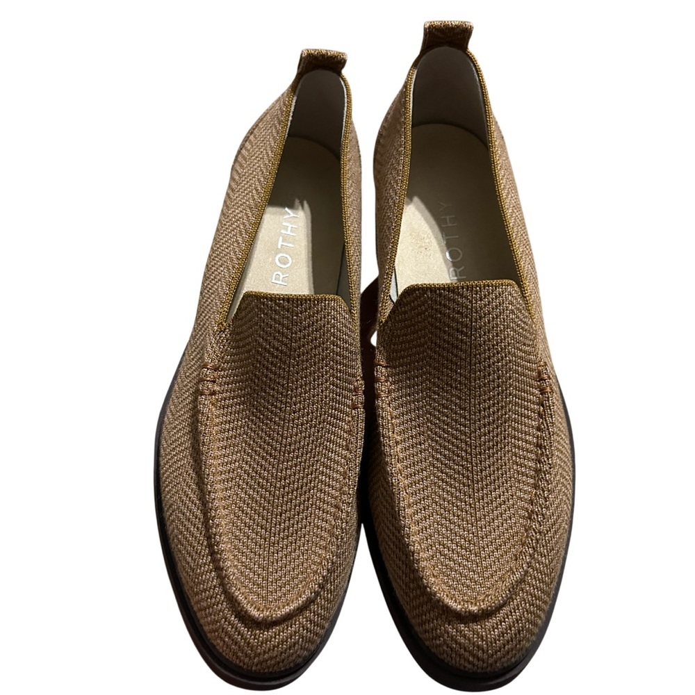 Rothy's The Lug Loafer Teak Herringbone Size 9